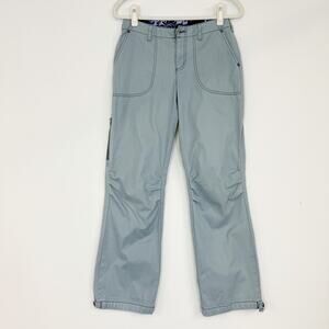 Patagonia Vintage Women's Broken Twill Pants Light Blue Size 4 Outdoor Active